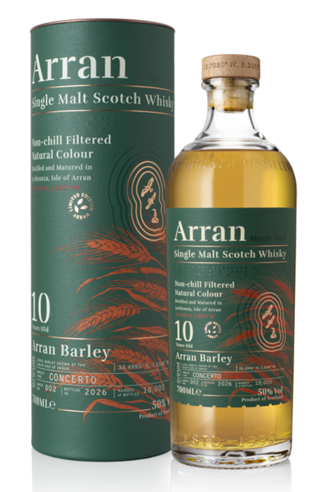 Arran Barley 10 Years Old Batch 002